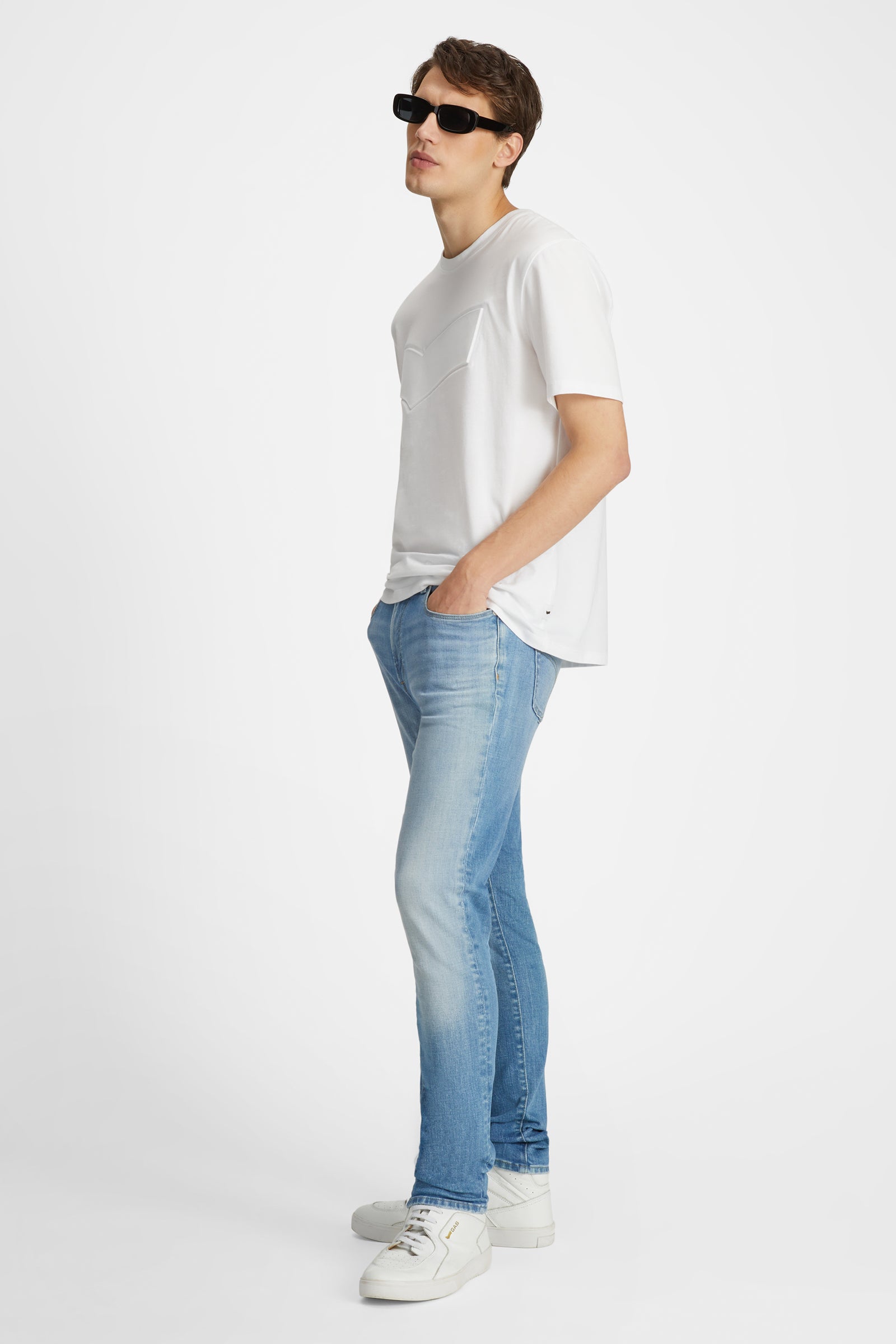 Pantalon skinny outlet blanc homme