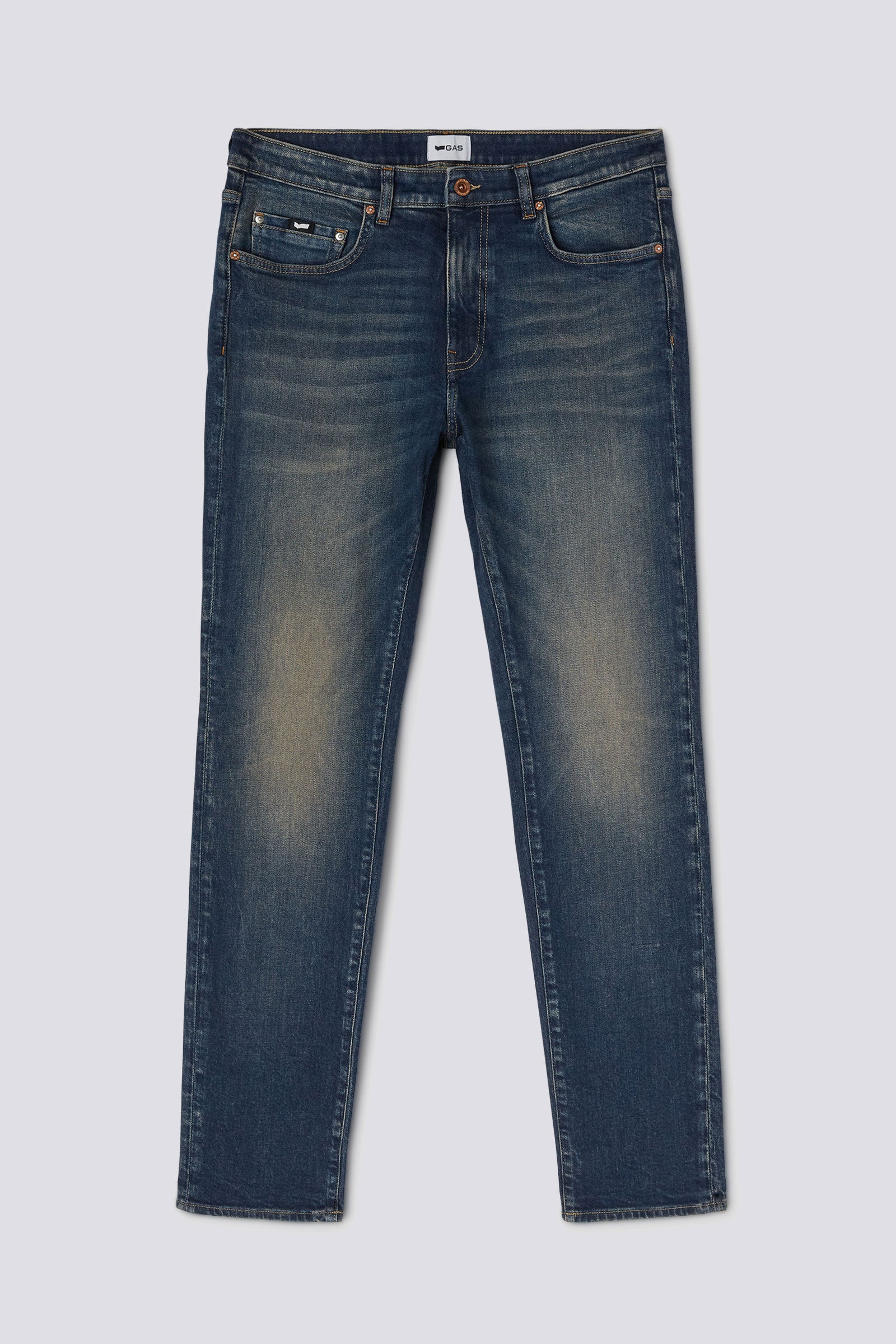 ALBERT SIMPLE REV 66MM Men s slim fit jeans dark blue GAS Jeans